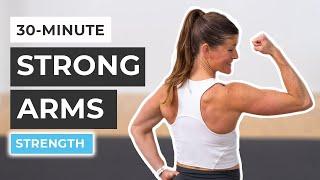 30-Minute Dumbbell Arm Workout At Home (Strong Arms)