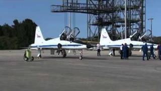 Final Space Shuttle Discovery Crew Arrives at NASA's Kennedy Space Center for STS-133 Launch