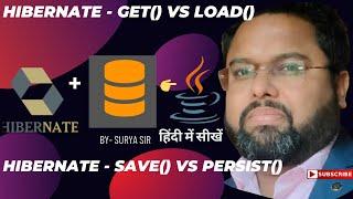 #12 Hibernate get vs load  | Hibernate - save() vs persist() | Explained with Examples In hindi