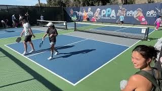 4.5 Mixed Doubles w/ PB Studio Chris 12/3/23 1st Backdraw Pickleball San Clemente Finals Tournament