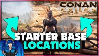 TOP 10 GREAT PLACES TO START A BASE - STARTER BASE LOCATIONS | Conan Exiles |