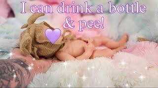 Silicone Baby Box Opening| DRINK & WET Full Body Preemie Silicone doll| nlovewithreborn201..