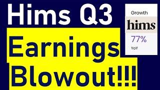 Hims: Blowout Earnings! And the most important thing... A Generic GLP-1 Is Coming in Early 2025!