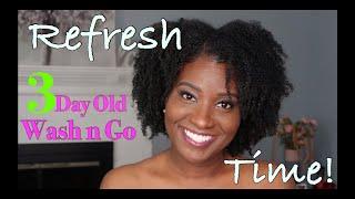 HOW I REVIVE  MY 3 DAY OLD WASH AND GO!