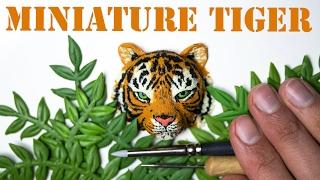 Miniature Tiger Sculpture // How To Speed Sculpt with Polymer Clay