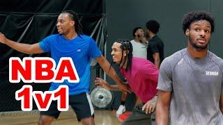 BRONNY, JORDAN CLARKSON, & DARIUS GARLAND GETTING BUCKETS DURING JUS HOOPS 1V1s