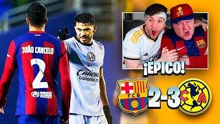 ESPAÑOLES REACCIONAN al BARCELONA 2-3 AMÉRICA | 2023