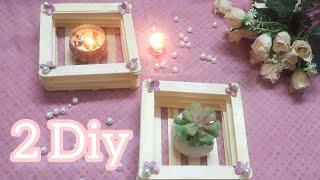 2 Diy Easy Ideas from Wooden sticks | Home decor Ideas | wooden sticks Crafts