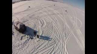 DJI Phantom Ice Fishing #1 - Payne Lake, Alberta Canada
