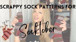  8 Colorful Scrappy Sock Patterns for SOCKTOBER | Patons Kroy Review #sockknitting