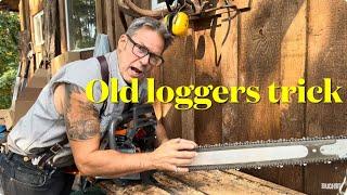 STOP! Throwing chainsaw Bars away. loggers magic trick.