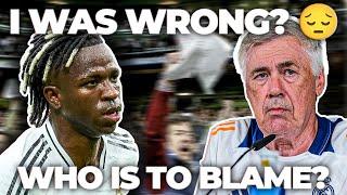 I WAS WRONG  IS VINI TO BLAME? DOES ANCELOTTI NEED TO GO? FIX REAL MADRID NOW!!!