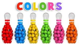 Colors for Children with 3D Bowling Game - Colours Videos Collection for Children