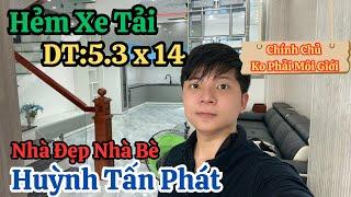 Bán Nhà 2 Lầu Sân Thượng Đường Huỳnh Tấn Phát H. Nhà Bè | Nhà Siêu Đẹp Xe Tải Đến Tận Nhà.