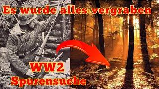 Versteckte Sachen der Wehrmacht gefunden (Schatzsuche im Wald mit Metalldetektor Sondeln) Teil 2