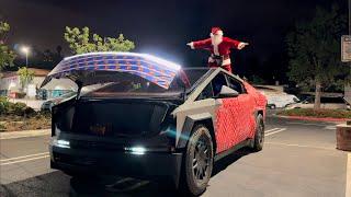 CYBERTRUCK LIGHTSHOW THE ATTACK (Santa Edition)