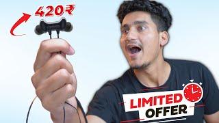 Best Bluetooth Earphone under 500 rs | TECHFIRE Fire 500v2 UnboxingCheapest Bluetooth Neckband️