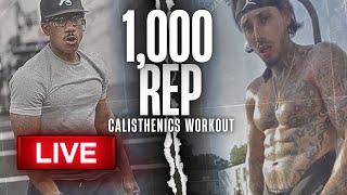 1,000 Rep Collaboration Calisthenics Workout: Who's Going To Give Up?