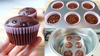 Chocolate Cupcakes Recipe Without Oven | Super Soft And Fluffy Cupcake Recipe | No Bake, No Oven