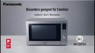 Kombi-Mikrowelle mit Heißluft, Grill und großem 34 L Garraum NN-CD87 | Panasonic Produktvorstellung