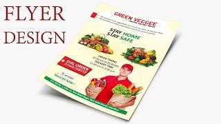 vegetable delivery flyer design in corel coreldraw x7 | Graphic Design 4u