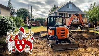 BUILDING A CARRIAGE HOUSE in 2020 w/ Buck Robertson Contracting (Part 1: Excavating and Forming)