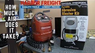 Review: Harbor Freight 50lb Abrasive Blaster, Can I Use A Small Air Compressor?