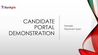 StarAgile Job Portal Demonstration