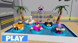 SUMMER UPDATE | ALL MUSCLE BARRY AT POOL PARTY?! MUSCLE GRUMPY GRANNY SAD?! - FULL GAMEPLAY #roblox