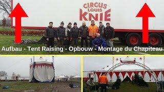 Build up Winter Circus Louis Knie  - Aufbau - Montage - Montaggio