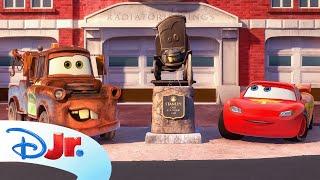 Time Travel Mater ⏱️  | Pixar's Cars Toon - Mater’s Tall Tales | @disneyjr