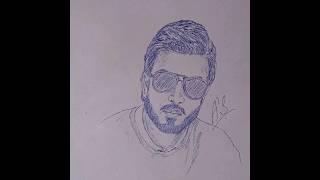 Portrait drawing of Imran Abbas | Sketch Drawing | Face Sketching | A's art #art #shorts #sketchup