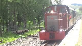 South Tynedale Railway: The No.18 (1247) 'Old Rusty' was passed through at the Lintley Halt Station.