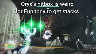 Euphony vs Oryx is a little awkward - Destiny 2