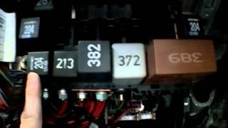 Audi A4 Relay Panel Location and partial diagram commentary