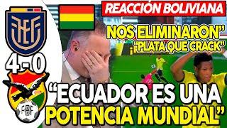 BOLIVIANOS EXPLOTAN EN VIVO TRAS SER GOLEADOS POR BOLIVIA ¡NOS HUMILLARON, ECUADOR POTENCIA!