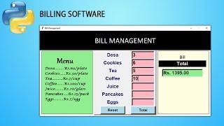 How to Make Bill Management System in Python | GUI Tkinter Project