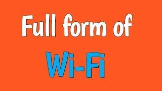 WiFi full form