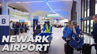 Walking Newark Liberty International Airport (EWR) Terminal C in February 2022