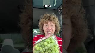 TRYING COTTON CANDY GRAPES #shorts