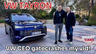 Volkswagen Tayron review | VW boss interrupts filming!