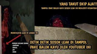 BIKIN JATUH HARGA DIRI SETAN‼️DETIK DETIK LEAK DI TAMPOL PAKE BALOK KAYU OLEH YOUTUBER INI