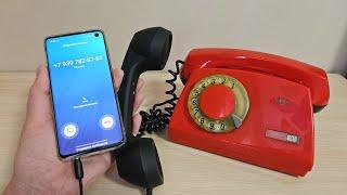 Retro phone & Samsung Galaxy prank incoming call