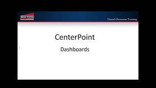 How to Use Dashboards in CenterPoint