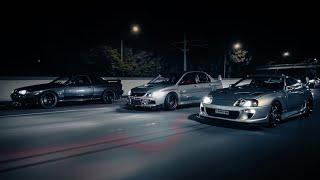 JDM Night Drive - R34 GTR, R33, R32, Supra, Evo IX, WRX