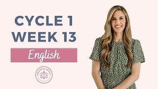 CC Cycle 1 Week 13 English