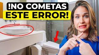 12 ERRORES EN TU BAÑO PEQUEÑO + Alternativas Fáciles de Lujo!