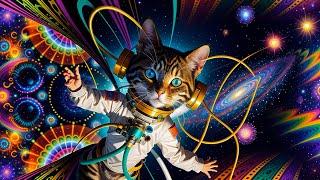 Nexxus 604 - Cats in Space - Psychedelic trance mix • (4K AI animated music video)