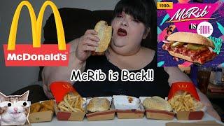 McRib is Back McDonald's Mukbang Fast Food Eating Show