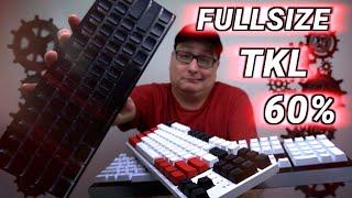 60% vs TKL vs Full-Size, WHAT SIZE GAMING KEYBOARD IS FOR YOU?